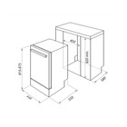 Посудомоечная машина HOMSair DW47M, встраиваемая, класс А++, 10 комплектов, 7 программ - Фото 3