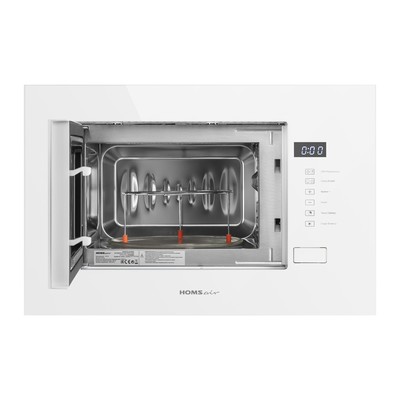 Встраиваемая микроволновая печь HOMSair MOB205WH, 1080 Вт, 20 л, 5 режимов, белая