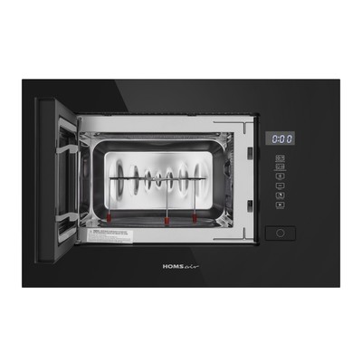 Встраиваемая микроволновая печь HOMSair MOB205GB, 1080 Вт, 20 л, 5 режимов, чёрная