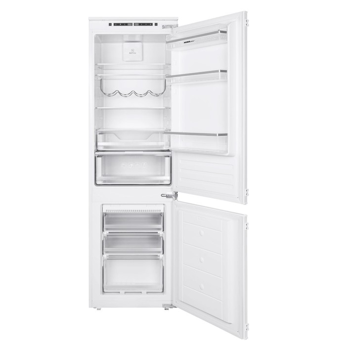 Холодильник HOMSair FB177NFFW, встраиваемый, двухкамерный, класс А+, 251 л, белый - Фото 1