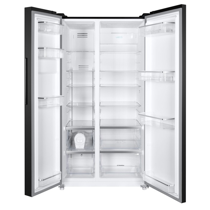 Холодильник MAUNFELD MFF177NFSB, двухкамерный, класс А++, 592 л, Full No Frost, чёрный