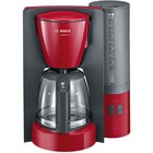 Кофеварка Bosch TKA6A044, капельная, 1200 Вт, 1.25 л, красная - фото 10839114