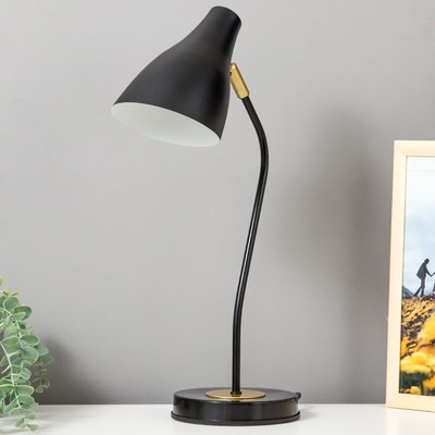 Настольная лампа "Томас" 1х40Вт Е27 черный 25х15,5х54см RISALUX