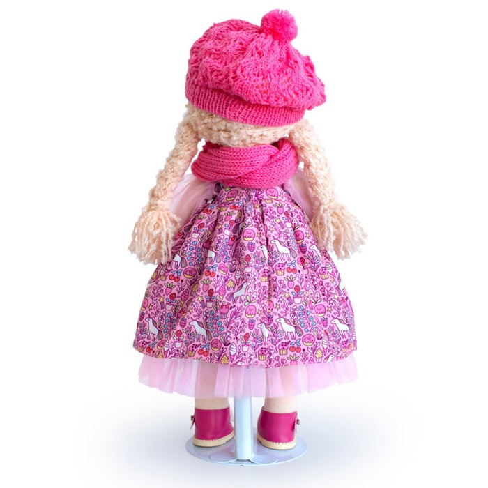Мягкая кукла «Аврора в шапочке и шарфе», 38 см 54468