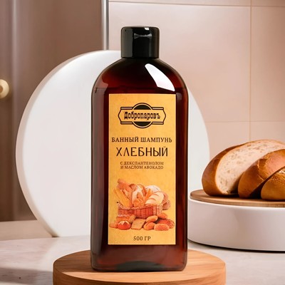 Шампунь для волос натуральный "Хлебный" с Д-пантенолом, 500 г