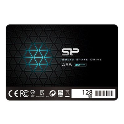 Накопитель SSD Silicon Power SP128GBSS3A55S25, 128 Гб, SATA III, 2.5"