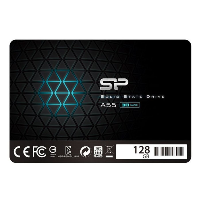Накопитель SSD Silicon Power SP128GBSS3A55S25, 128 Гб, SATA III, 2.5" - Фото 1