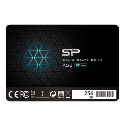 Накопитель SSD Silicon Power SP256GBSS3A55S25, 256 Гб, SATA III, 2.5"