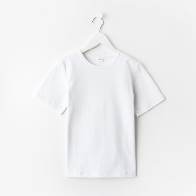 Футболка детская MINAKU, белая, рост 146 см