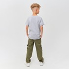 Футболка детская MINAKU цвет серый, рост 128 - фото 21613948