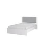 Кровать «Акцент №1200М», 1200×2000 мм, цвет белый / цемент светлый / веллюкс сильвер - Фото 2
