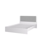 Кровать «Акцент №14М», 1400×2000 мм, цвет белый / цемент светлый / веллюкс сильвер - Фото 3