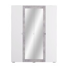 Шкаф 4-створчатый «Акцент №24», 1600 × 523 × 2020 мм, цвет белый / цемент светлый - Фото 6