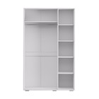 Шкаф 3-створчатый «Акцент №25», 1250 × 523 × 2020 мм, цвет белый / цемент светлый - Фото 4