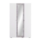 Шкаф 3-створчатый «Акцент №25», 1250 × 523 × 2020 мм, цвет белый / цемент светлый - Фото 6