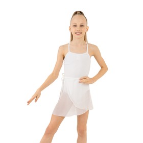Юбка с запахом для гимнастики и танцев Grace Dance, р. 30-32, цвет белый
