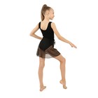 Юбка с запахом для гимнастики и танцев Grace Dance, р. 26-28, цвет чёрный - Фото 4