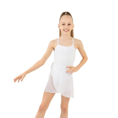 Юбка с запахом для гимнастики и танцев Grace Dance, р. 38-40, белая