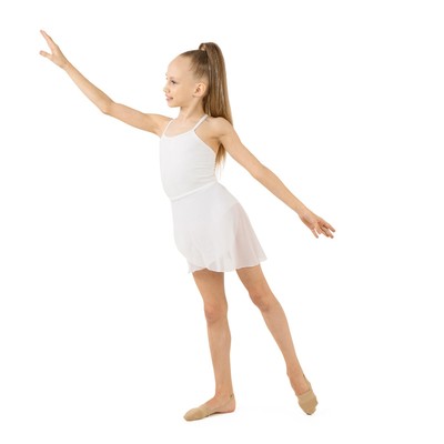 Юбка с запахом для гимнастики и танцев Grace Dance, р. 38-40, белая