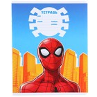Тетрадь в клетку 12 листов, 5 видов МИКС, обложка мелованный картон, Человек-паук - Фото 13