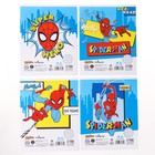 Тетрадь в клетку 12 листов, 4 вида МИКС, обложка мелованная бумага, Человек-паук - Фото 5