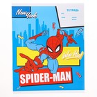 Тетрадь в клетку 12 листов, 4 вида МИКС, обложка мелованная бумага, Человек-паук - Фото 7