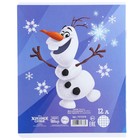 Тетрадь в клетку 12 листов, 5 видов МИКС, обложка мелованный картон, «Холодное сердце» - Фото 8