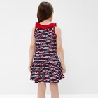 Платье для девочки, цвет полоска/якорь, рост 104 - фото 54731875