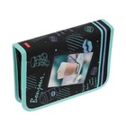 Пенал 1 секция, 140 х 200 х 40 мм, 2 откидные планки, тканевый, Hatber "Привет, красотка" - фото 21614763