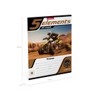 Тетрадь 18 листов в линейку ErichKrause 5 Elements, обложка мелованный картон, блок офсет, белизна 100% белизны, МИКС - фото 22928366