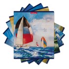 Тетрадь 24 листа в клетку ErichKrause Regata de Vela, обложка мелованный картон, блок офсет, белизна 100% белизны, МИКС (комплект 10 шт) - фото 22598525