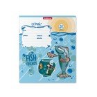 Тетрадь 24 листов в клетку, ErichKrause, Fish Story, обложка мелованный картон, блок офсет 100% белизна, МИКС, цена за 1 штуку 7995477 - фото 14409373