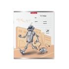 Тетрадь 24 листа в клетку ErichKrause Robolife, обложка мелованный картон, блок офсет 100% белизны, микс (комплект 10 шт) - фото 22719293
