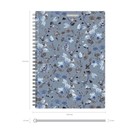 Тетрадь А5, 80 листов в клетку на гребне ErichKrause "Frozen Beauty", пластиковая обложка, тиснение "песок", блок офсет, белизна 100% 7995515 - фото 16171038