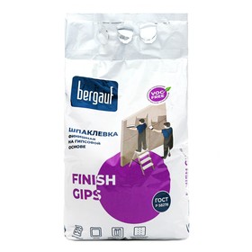 Шпаклевка гипсовая BERGAUF Finish Gips, 5кг 7988999