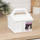 Подставка под столовые приборы «Лофт», 15×16×16 см, пластик, белый - Фото 3