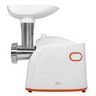 Мясорубка BQ MG1001, 1400 Вт, реверс, насадка для колбас и кеббе, бело-оранжевая - фото 51335286