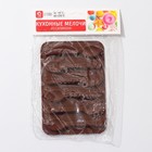 Форма для украшений Доляна «Ложечки», силикон, 13,5×9,5×0,7 см, 6 ячеек (8,3×1,8 см), цвет коричневый - фото 24587313