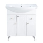 Комплект мебели для ванной: Тумба "Люси 75" + раковина "Элеганс 75", 75 х 86,5 х 45 см - Фото 3