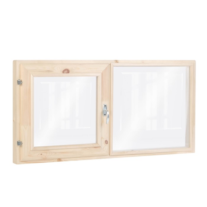 Окно двухстворчатое, 50×100см, двойное стекло ХВОЯ