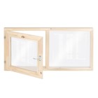 Окно двухстворчатое, 50×100см, двойное стекло ХВОЯ 7987967