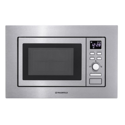 Встраиваемая микроволновая печь MAUNFELD MBMO.20.7S, 800 Вт, 20 л, 8 режимов, серебристая