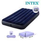 УЦЕНКА Матрас надувной Classic Downy Fiber-Tech, 99×191×25 см, 64757 INTEX - Фото 1
