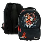 Рюкзак молодёжный 39 х 30 х 17 см, эргономичная спинка + usb и аудио выход, deVENTE Red Label, Tiger, чёрный/оранжевый - фото 9767656