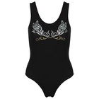 Купальник гимнастический Grace Dance «Бабочка», на широких бретелях, р. 30, цвет чёрный 7505220 Купальник гимнастический Grace Dance «Бабочка», на широких бретелях, р. 30, цвет чёрный 7505220