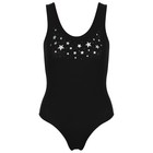 Купальник гимнастический Grace Dance «Звёздочки», на широких бретелях, р. 30, цвет чёрный - Фото 6