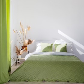 Покрывало «Сканди», размер 220x240 см, цвет зеленый