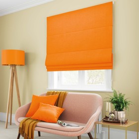 Римская штора «Билли», размер 100х150 см, цвет оранжевый