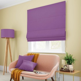 Римская штора «Билли», размер 100х150 см, цвет фиолетовый