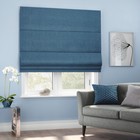 Римская штора «Вандер», размер 140х175 см, цвет синий - фото 295651843